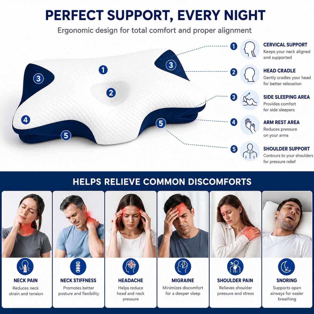 Butterfly Cervical Pillow