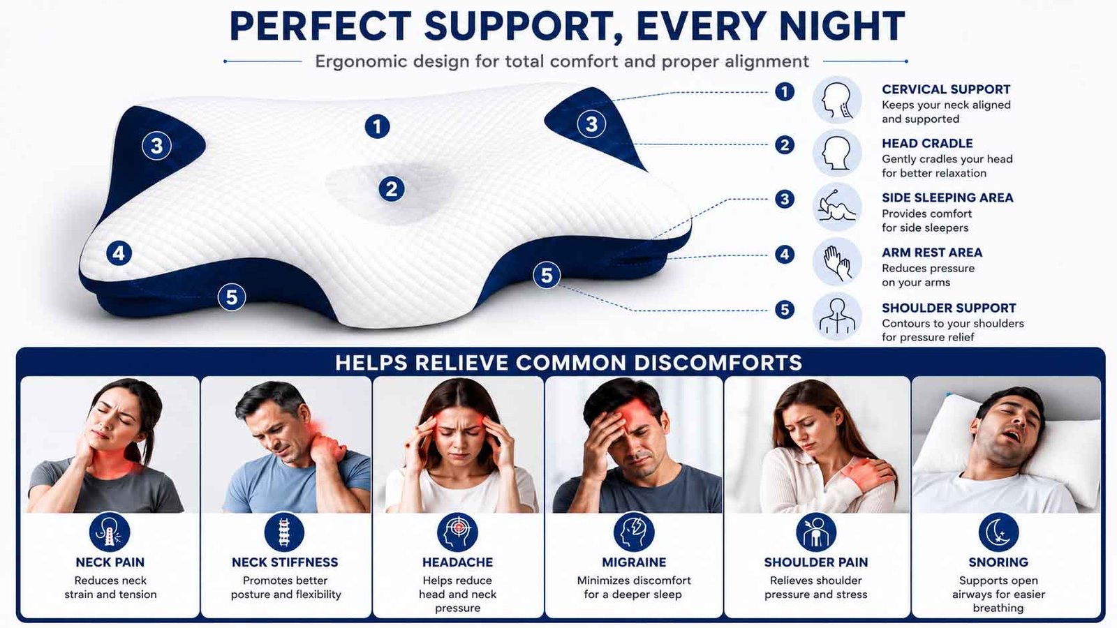 Butterfly Cervical Pillow